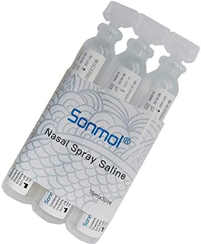 Sonmol Physiological Saline Water 15ML Unit Nasal Cleaning System Saline Ampoules CE Certificate Saline Solution for Inhalation 3 ampoules 45ML