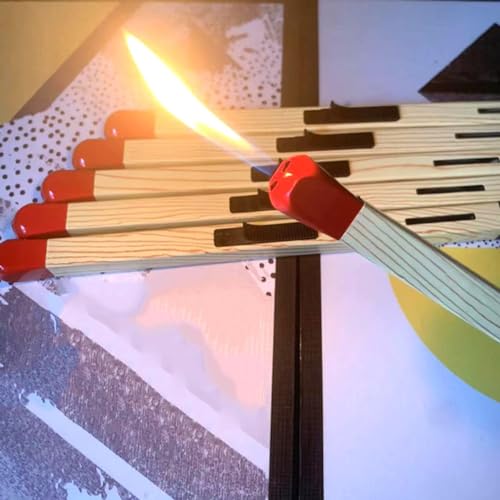 Encendedor metálico recargable diseño fósforo 2 unidades miniatura 6