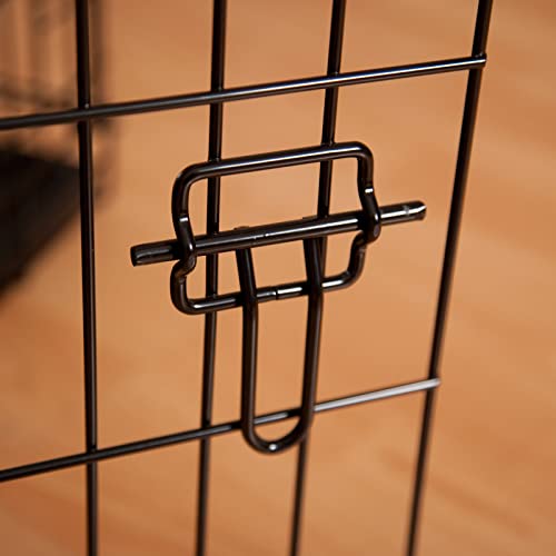 Pets Double Door Metal Dog Crate, 36" Foldable Metal Wire Dog Crate With Tray, Metal Pet Cage Portable Dogs Cages Kennels Metal Small Cat Crate Design Foldable Steel Wire Pet Crate Foldable Metal #TOP1