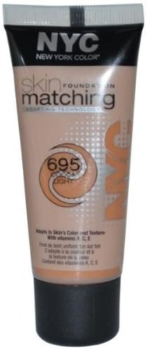 NYC New York Colors Skin Matching Foundation 30ml Cocoa Light, 30 ml (Pack of 1)