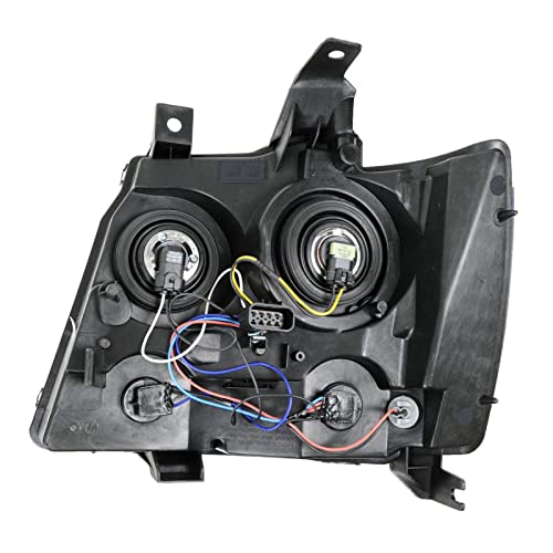 Image of TRQ Passenger Side Headlight Assembly Compatible with 2007-2013 Chevrolet Avalanche 2007-2014 Suburban 1500 Suburban 2500 Tahoe GM2503263