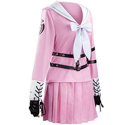 Disfraz completo cosplay Miu Iruma uniforme rosa miniatura 4