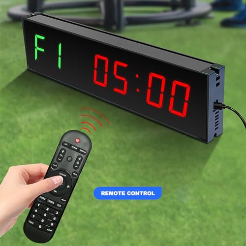 Cronómetro LED programable CHEWYZ de 6 dígitos para fitness, ideal para gimnasio, entrenamiento en casa y cronometraje de carreras miniatura 5