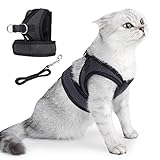 Dotoner Cat Harness and Leash Escape Proof Adjustable Vest for Cats Cat Walking Jacket with Air Mesh