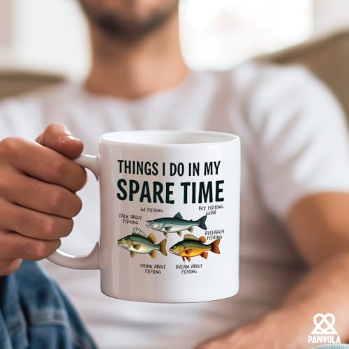 Taza de cerámica Panvola 11 oz color blanco miniatura 5