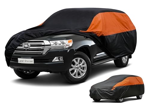 GUNHYI Toyota Car Cover Custom Fit Toyota Land Cruiser Waterproof All Weather for Automobiles, Lightweight Full Exterior Cover Outdoor Sun UV Rain Dust Snow Wind Protection.