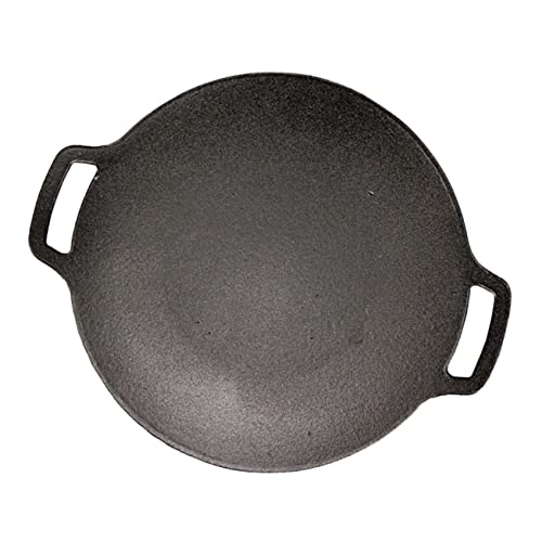 Toddmomy Sartén de Barbacoa de Hierro para Camping Sartén Griddle Antiadherente Multiusos para Asar Exterior para Fiestas y Picnics