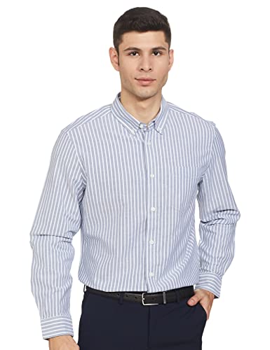 Image of Marks & Spencer Mens Casual Shirt T25 /3228K /NAVY Mix /XS /