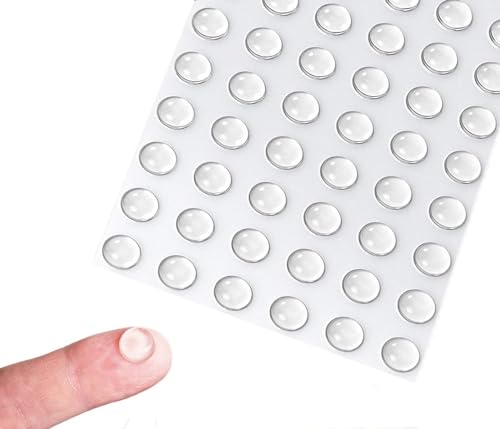 Image of 100 Silicone Rubber Bumper Pads 3*10mm - Clear Adhesive Door Buffer for Furniture, Cabinets