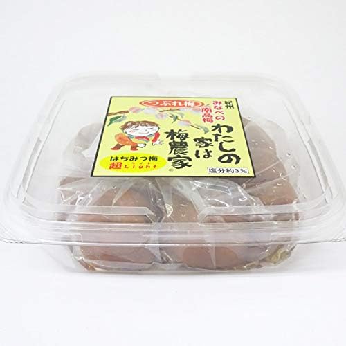 Amazon ぷらむ工房 わたしの家は梅農家 つぶれ梅 はちみつ梅超ライト 300g 塩分濃度約3 の超低塩はちみつ梅干 わたしの家は梅農家 梅干し 通販