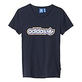  adidas T-Shirt - Camiseta para Mujer, Color Azul/Gris, Talla 40