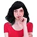 Probeauty Sweety Collection Lolita 40CM Short Curly Women Lolita Anime Cosplay Wig + Wig Cap (Black)