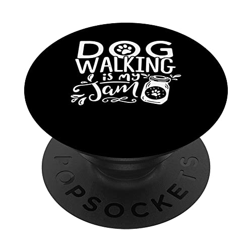 Perro Caminar Es Mi Jam Animal Lover Pet Sitter Pet Sitting PopSockets PopGrip Intercambiable
