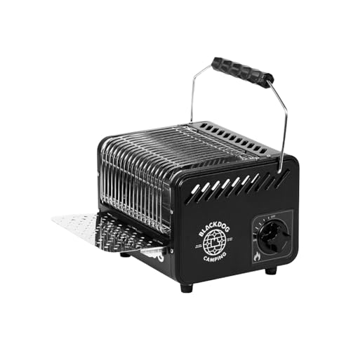 Jopsavmアウトドアストーブ 多機能 速暖 1.35kg超軽量 小型 携帯便利 簡単に調節可能 ステンレス製 コーヒー/果物/お茶/調理/保温 屋外キャンプ 釣り 宿泊 ピックニック 登山 野営 災害用 屋外暖房ストーブ 火傷水 アイロンストーブ (ブラック)