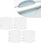 gunhunt 4 PCS Car Door Handle Protector Sticker, Transparent Car Door Bowl Scratch Protector, Car Door Handle Cup Protective Film Universal for Most Cars