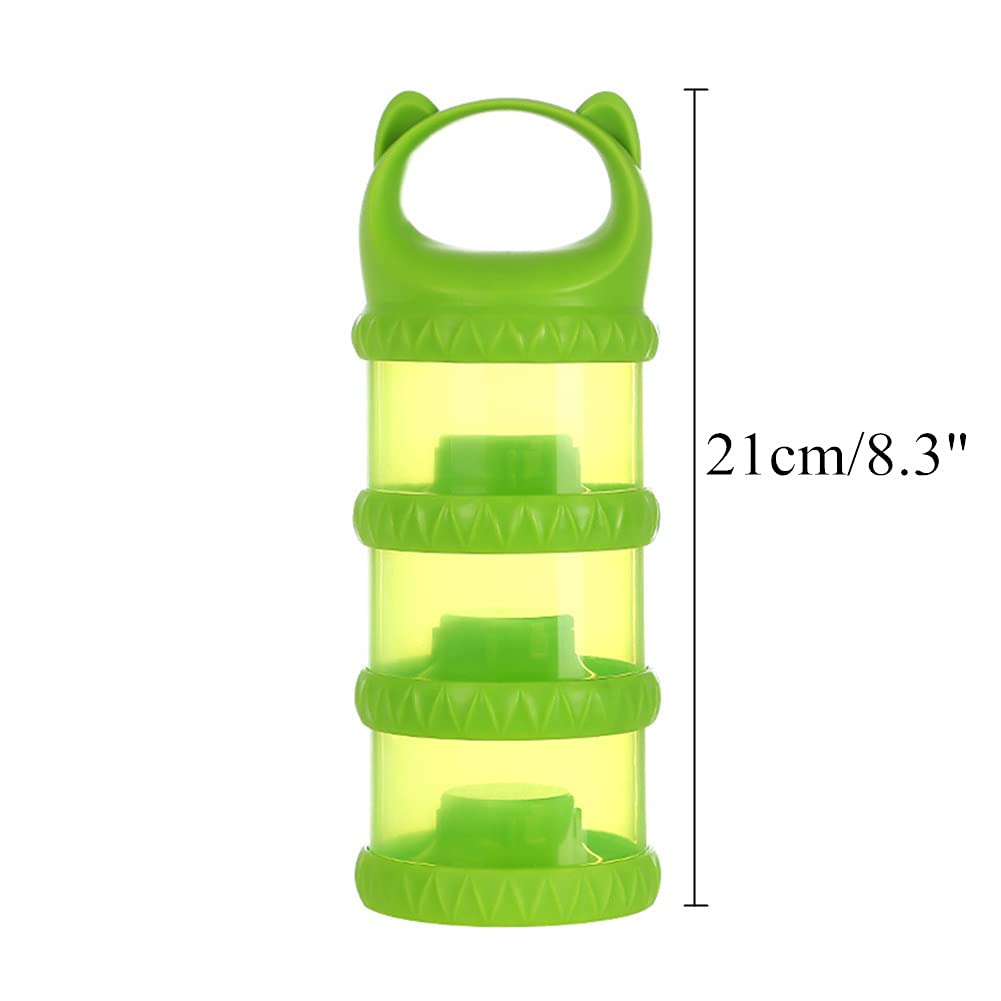 UPKOCH 2 Stück Milchpulver Box - Reisebehälter Für Babynahrung In Light Green