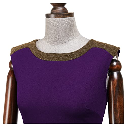 AISIZE Women's 50s Vintage Sleeveless Contrast Tape Cocktail Party Pencil Dress4