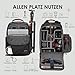 TARION Kamerarucksack Wasserdicht Fotorucksack SLR Kameratasche Kamera Rucksack mit 14 Zoll Laptopfach und Regenschutz für Spiegelreflexkameras-Schwarz