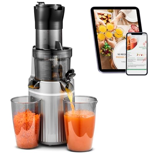 Extracteur de jus AOBOSI 200W-Extracteur de jus de fruits et légumes avec fonction inversée et...