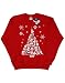 Star Wars Hombre Christmas Tree Camisa de Entrenamiento X-Large Rojo