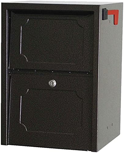 Qualarc Leece Wall Mounted Mailbox In Black With Combo Lock WF-W1701BK - View #4