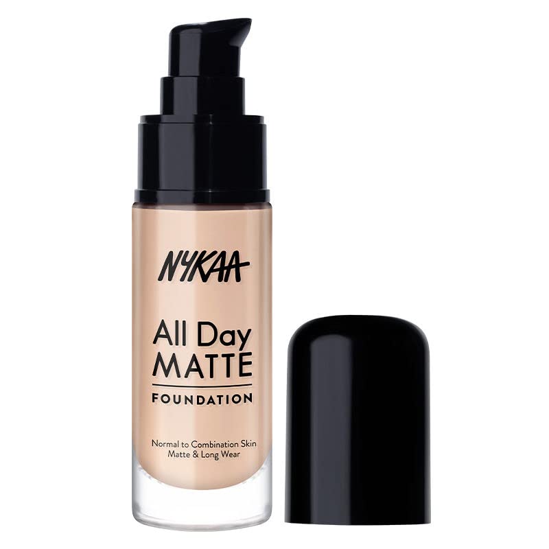 Nykaa All Day Matte Long Wear Liquid Foundation For Normal To Combination Skin – Biscuit 05 Nykaa All Day Matte Long Wear Liquid Foundation For Normal To Combination Skin – Biscuit 05