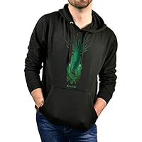 SUPERMOLON Sudadera Princesa Mononoke Negro XL con Capucha