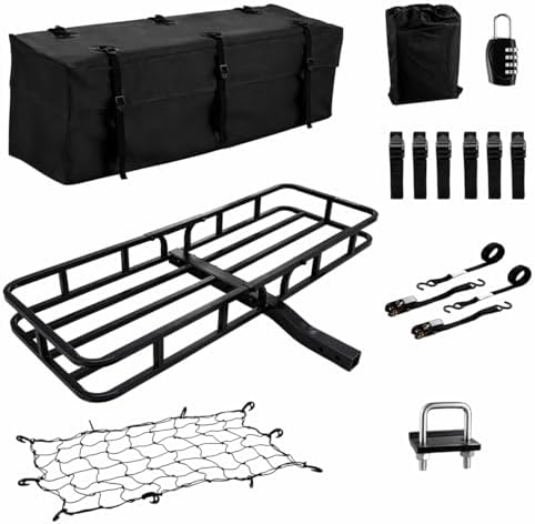 53" x 19" x 5"Hitch Cargo Carrier, 500 Lbs Capacity Trailer Hitch...