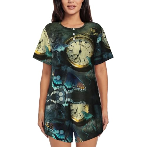 Ensemble pyjama confortable femme finies les nuits trop chaudes grâce au tissu léger à manches courtes