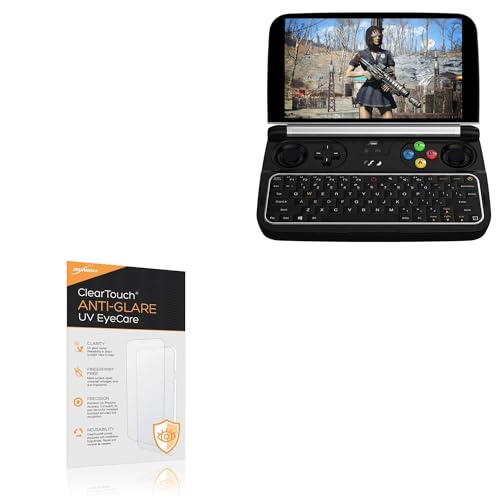 BoxWave Screen Protector Compatible With GPD WIN 2 - ClearTouch Anti-Glare Anti-UV EyeCare (2-Pack), Filters out Harmful Blue Light Reduce Fatigue