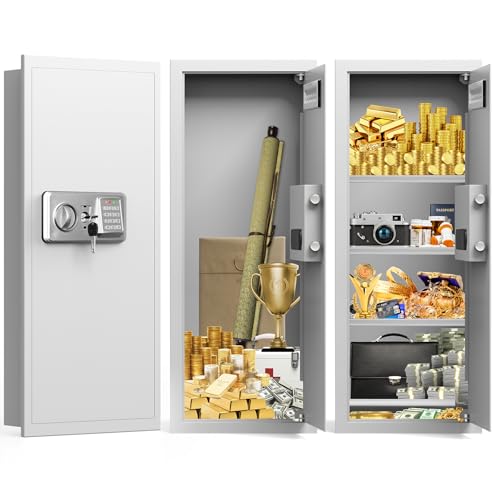 Image of White 33.46 inch Tall Sturdy Wall Safes Between the Studs 16 inch Centers