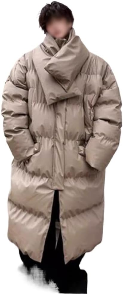 VIDI Thicker Cotton Jacket Coat In The Long Down Men's Winter Warm Leather