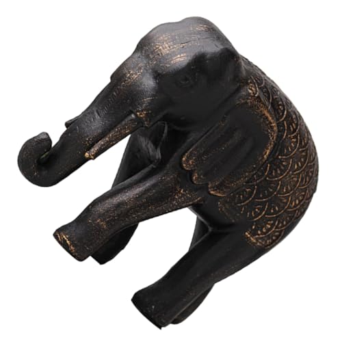 Sculpture d'éléphant en résine vintage FCXDMY pour décoration de table