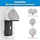 PlusAcc Stecker Wandhalterung für ΡΟΡ - Steckerhalterung Platzsparend für Smart Lautsprecher Zubehör,ohne Bohren, Perfekt für Cafeteria, Bad, Schlafzimmer (Schwarz)