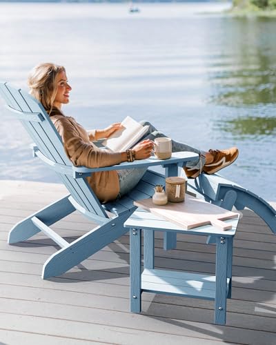 image for YEFU Adirondack Chair Plastic Weather Resistant, Patio Chairs, Looks E