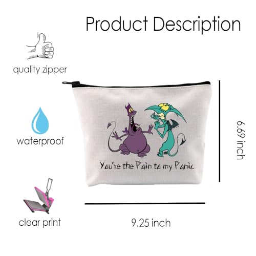 Hercules Cartoon Merchandise Pain and Panic Gift You are The Pain to My Panic Makeup Bag for Pain and Panic Lover (PaintoPanic) - Image 3
