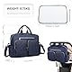 KONO Baby Wickeltasche Weekender Travel Windel Tote für Mama und Papa Convertible Messenger mit isolierten Taschen (große Tasche mit Wickelauflage Marineblau)