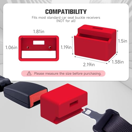 image for MORLIKE LIVING Morlike Silicone Seatbelt Secure Buckle Safety Cover Lo