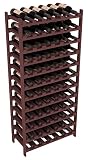 Wine Racks America Pine 72 Bottle Stackable. Walnut Stain