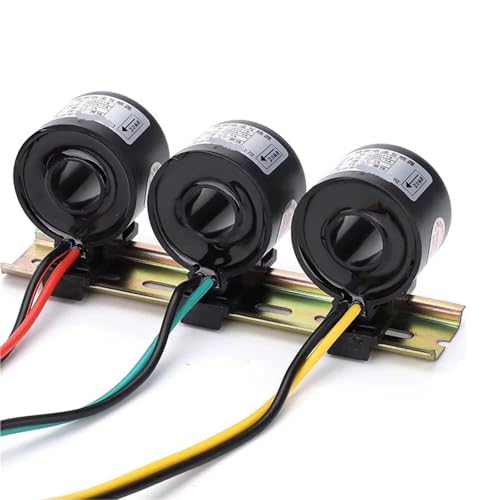 Transformateur de courant 200A 5A mini-rail classe 0.5 pour compteur électrique triphasé - Lot de 3