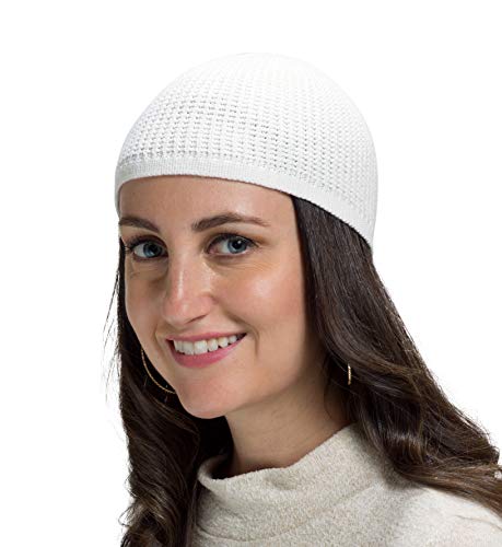 Image of Candid Signature Checkered Kufi Beanies for Men & Women Skull Cap - Cotton Skully, Running Cap & Helmet Liner