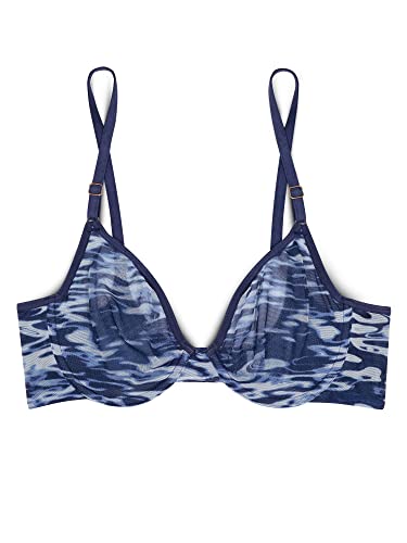 Image of Smart & Sexy Women's Sheer Mesh Demi Underwire Bra - See Through Bras