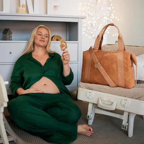miss fong Leather Diaper Bag Tote