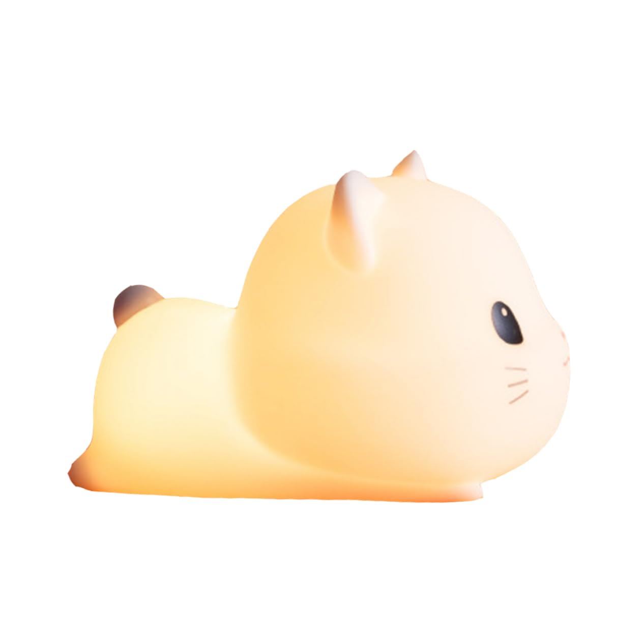 Veemoon Luce Notturna USB a Forma di Gatto in Silicone Bianco
