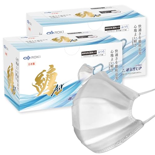 [ROKI] ZAir ܂ƂGA[ { sDz }XN 60 (zCg ӂTCY)  L ʋC啝Abv tB^[[J[n ܂