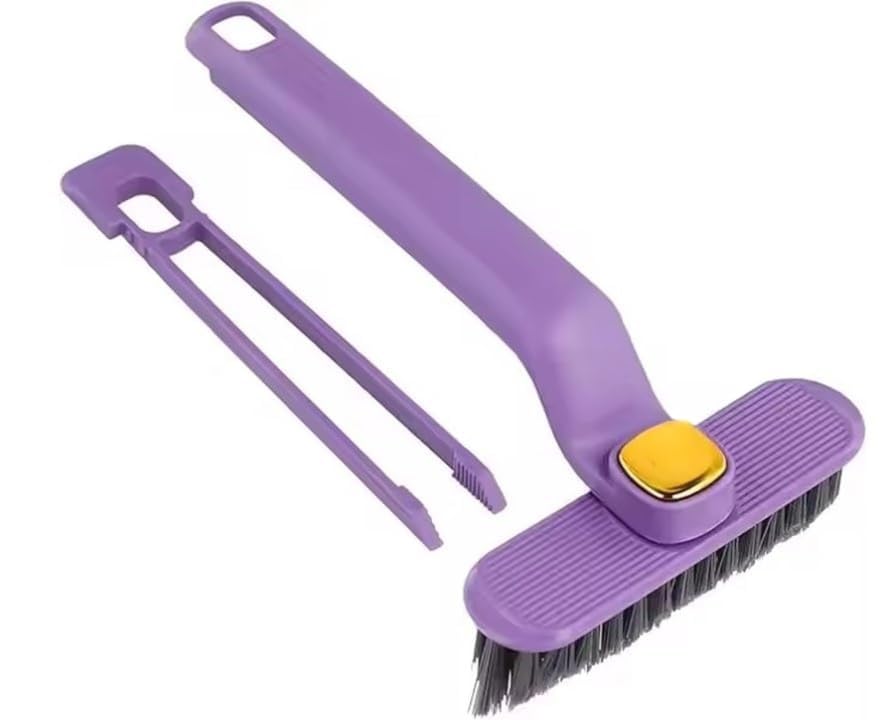 Multi-Function Bathroom Plastic Cleaning Brush,Tiles Cleaning Brush,Hard Bristle Rotating Crevice Gap Cleaning Brushes for Bathroom,Floor Cleaner Brush(Multi Colour)-image-45