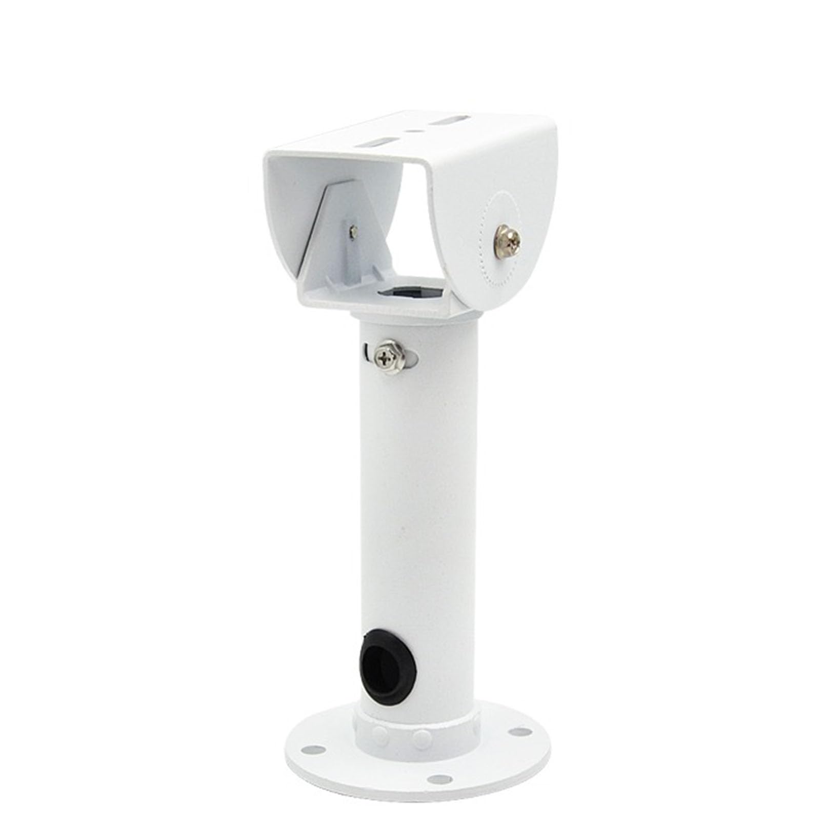Support de fixation robuste pour caméra de sécurité – Support de plafond intérieur/extérieur pour caméras solaires – Support rotatif réglable pour poteaux verticaux – Design en acier