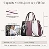DIRRONA Sac a Main Femme – Sac Cabas en Cuir PU avec Design Multicolore et Pendentif Élégant, porté épaule ou bandoulière – Idéal pour Le Travail, Les Voyages et Les Sorties Quotidiennes #5