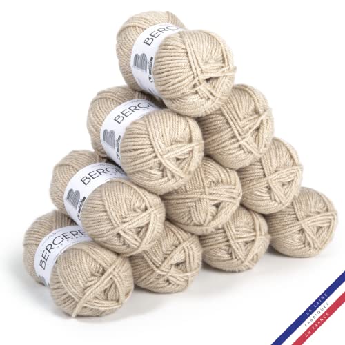 Bergère de France - BARISIENNE 7, lot de 10 pelotes de laine à tr...