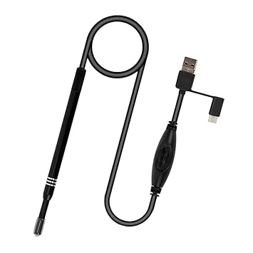 Tobo Visual Earwax Cleaner Android Endoscope Camera OTG Android USB Otoscope Ear Health Care Inspection Tool Camera, Earpick Endoscope Camera.(130-mega)